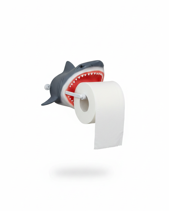 Witziger Toilettenpapierhalter - Haikopf fürs Gäste-WC - Ansicht 5