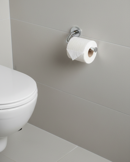 Chrom-WC-Rollenhalter - glänzend und rostfrei - Ansicht 1