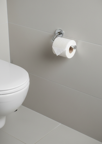 Chrom-WC-Rollenhalter - glänzend und rostfrei - Ansicht 1