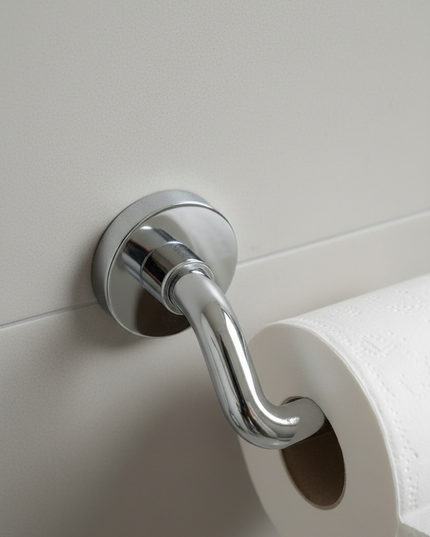 Chrom-WC-Rollenhalter - glänzend und rostfrei - Ansicht 4
